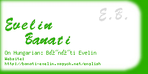 evelin banati business card